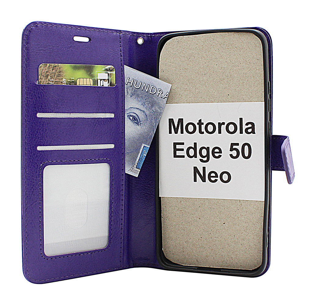 Crazy Horse Motorola Edge 50 Neo Plånboksfodral