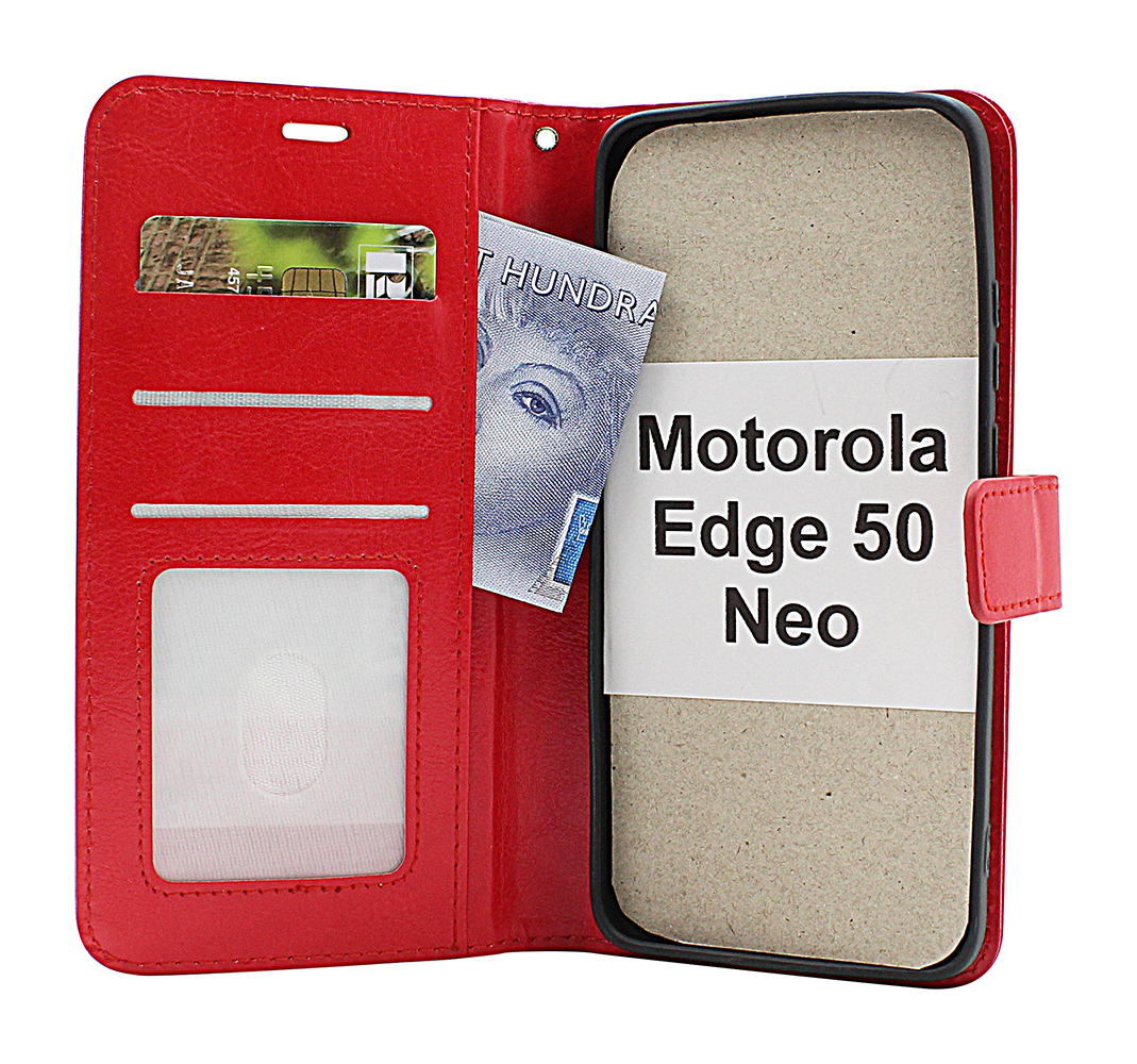 Crazy Horse Motorola Edge 50 Neo Plånboksfodral