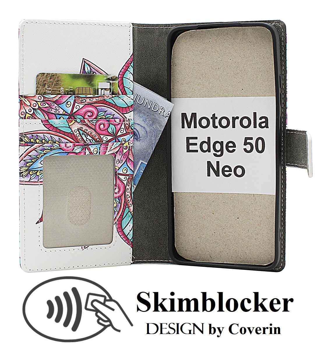 Skimblocker Motorola Edge 50 Neo Plånboksfodral Design