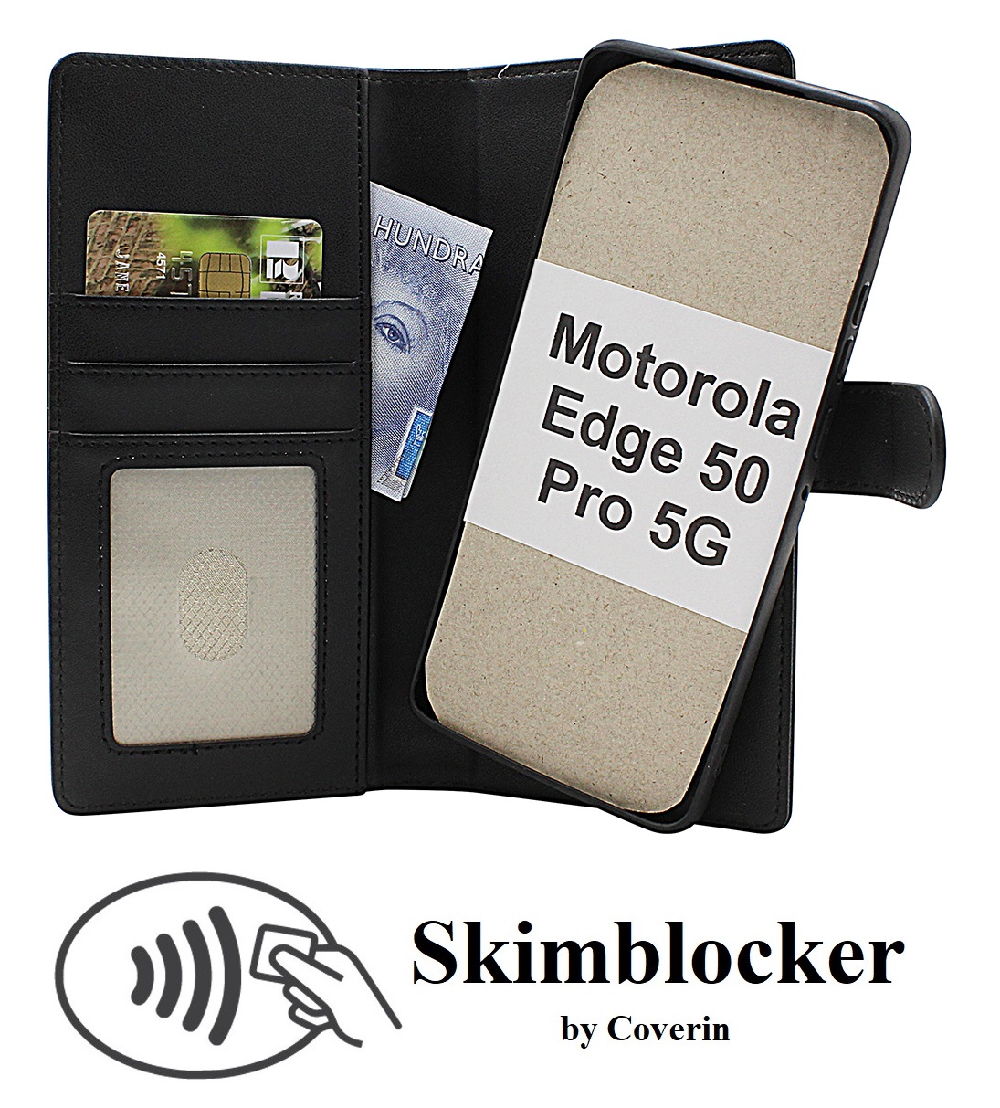 Product Image for Skimblocker Motorola Edge 50 Pro 5G Magnet Plånboksfodral