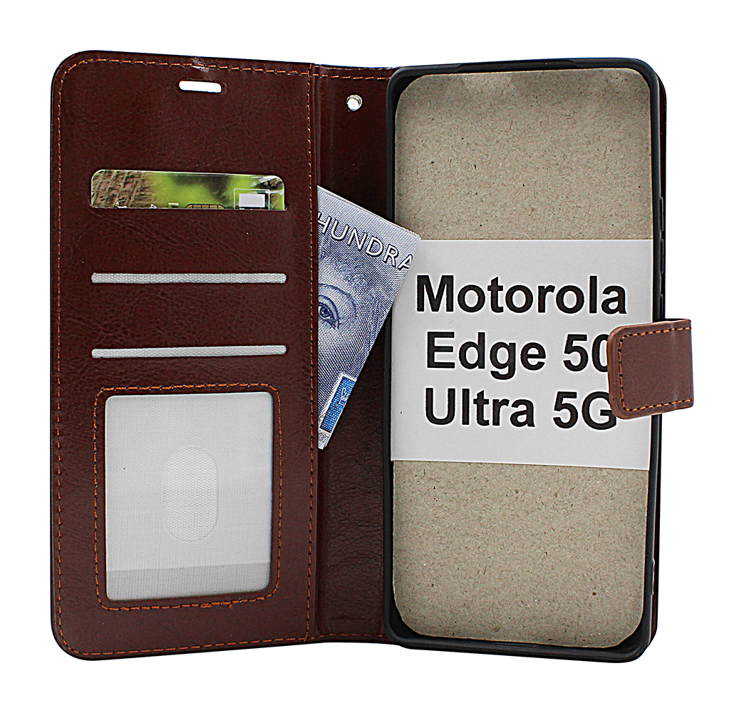 Crazy Horse Motorola Edge 50 Ultra 5G Plånboksfodral