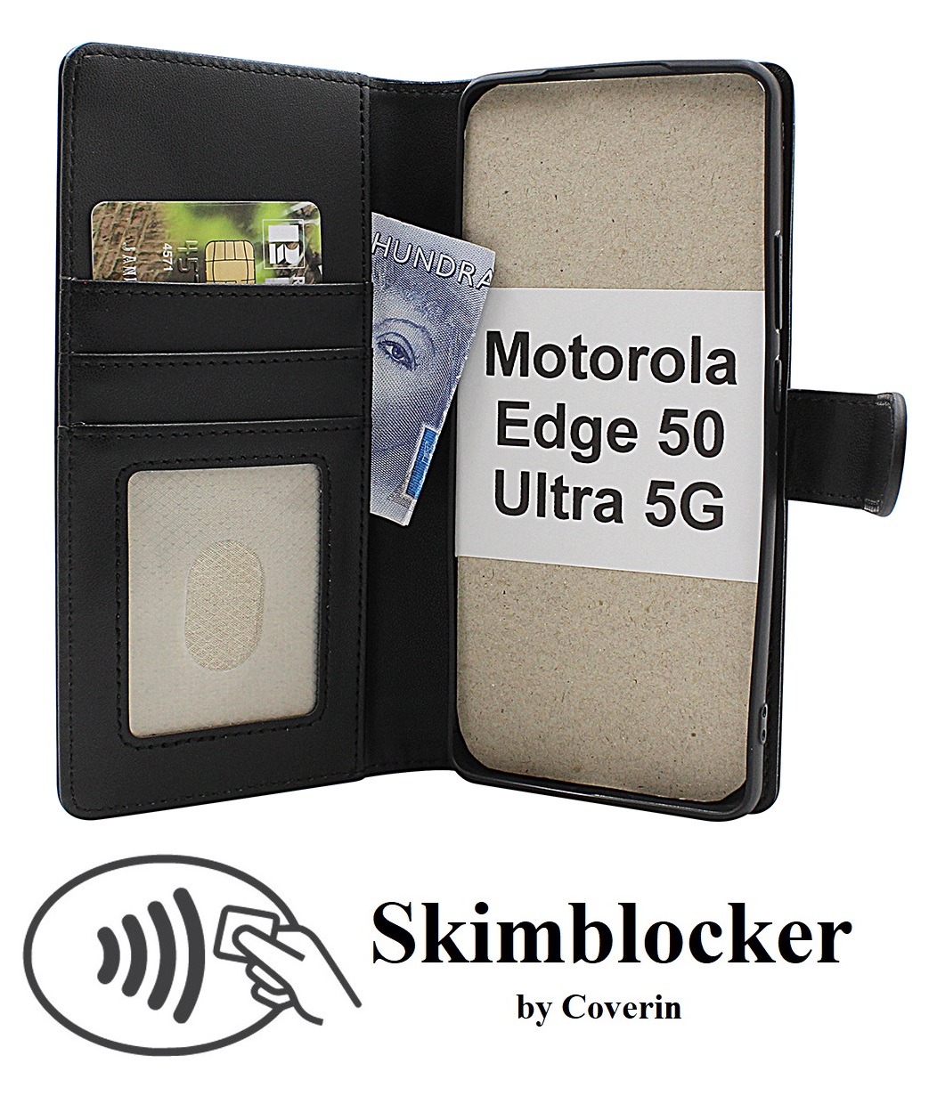 Skimblocker Motorola Edge 50 Ultra 5G Plånboksfodral