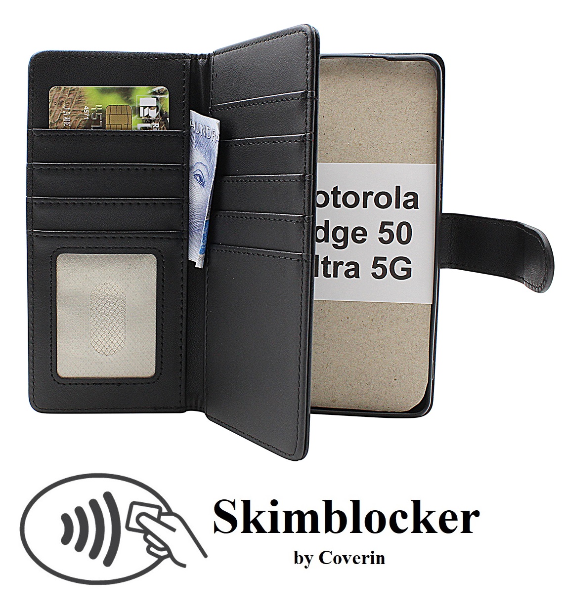Skimblocker Motorola Edge 50 Ultra 5G XL Plånboksfodral
