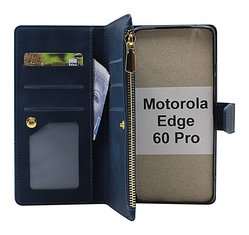 XL Motorola Edge 60 Pro Lyx Plånboksfodral