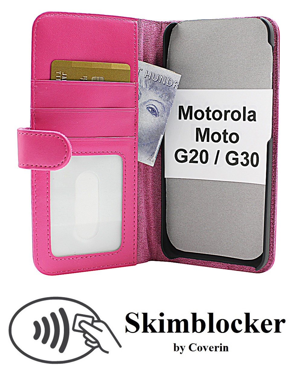 CoverInSkimblocker Plnboksfodral Motorola Moto G20 / Moto G30