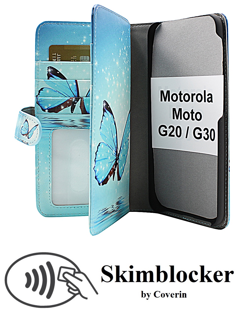 CoverInSkimblocker XL Designwallet Motorola Moto G20 / Moto G30