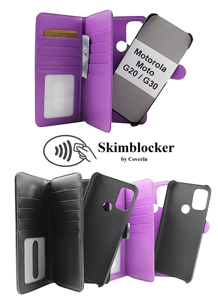 CoverInSkimblocker XL Magnet Fodral Motorola Moto G20 / Moto G30