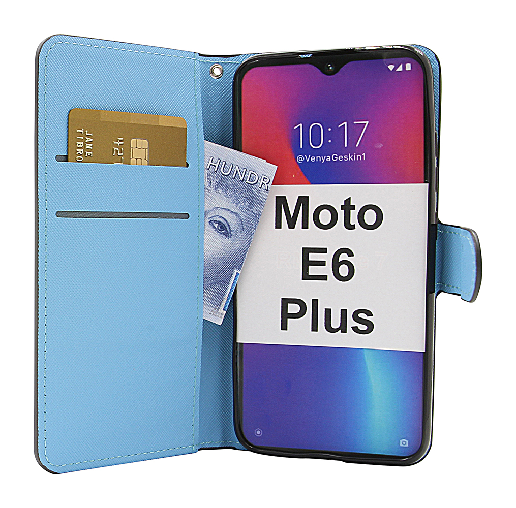 billigamobilskydd.seDesignwallet Motorola Moto E6 Plus