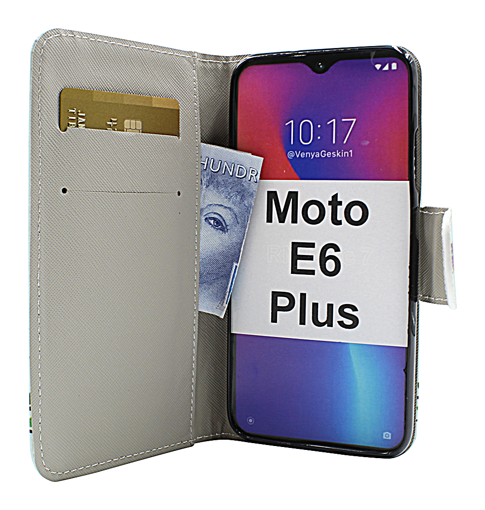 billigamobilskydd.seDesignwallet Motorola Moto E6 Plus