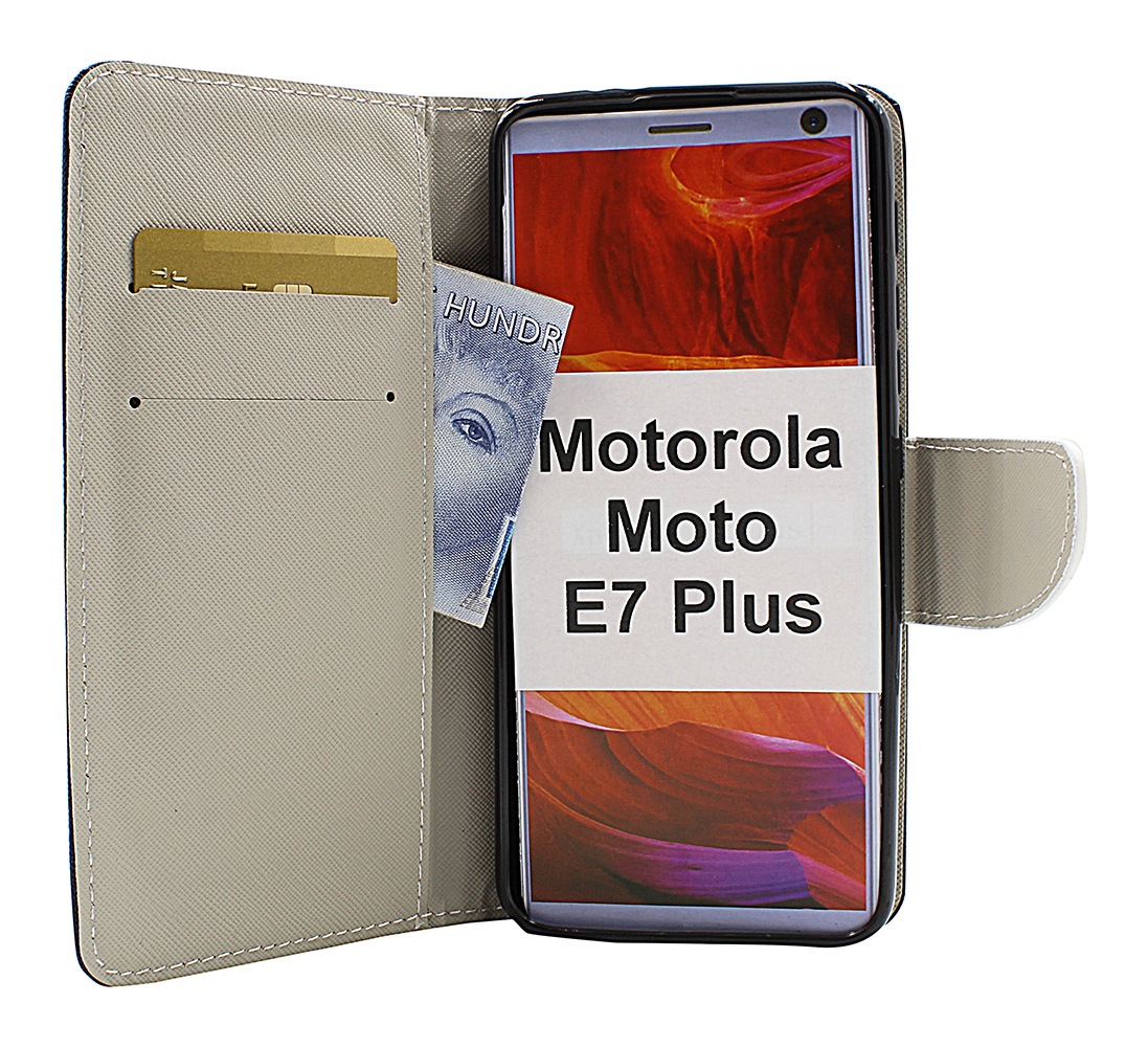 billigamobilskydd.seDesignwallet Motorola Moto E7 Plus