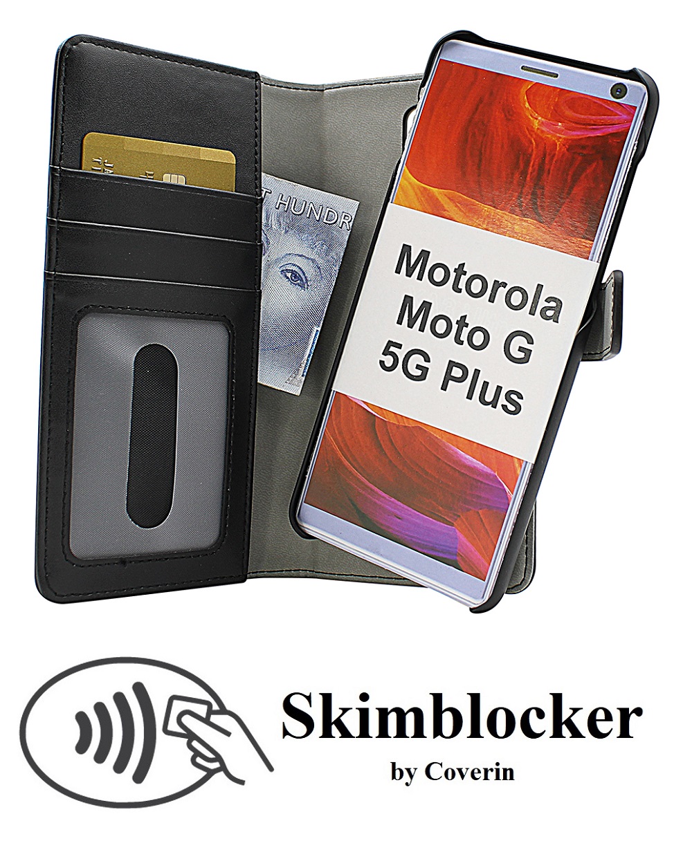 CoverInSkimblocker Magnet fodral Motorola Moto G 5G Plus