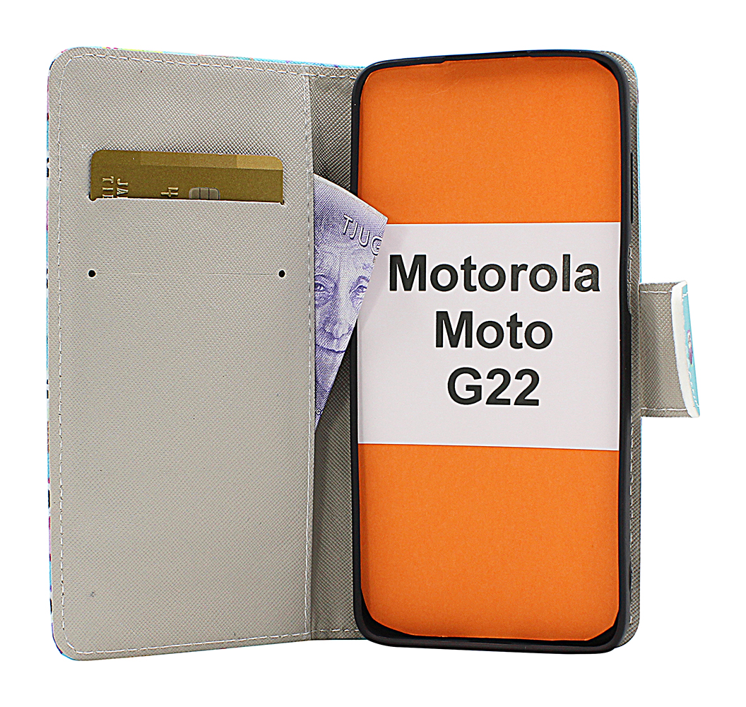 billigamobilskydd.seDesignwallet Motorola Moto G22