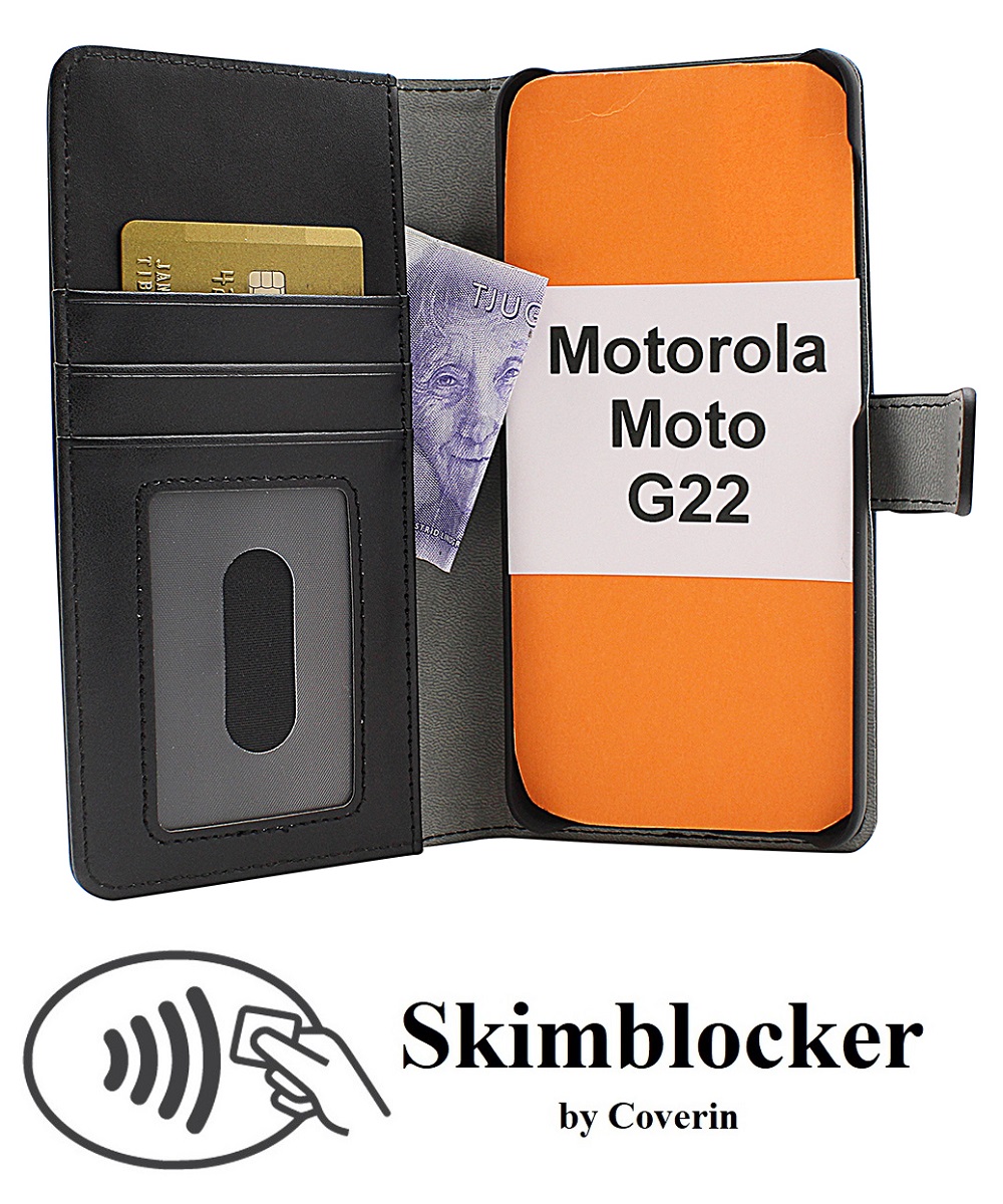 CoverInSkimblocker Magnet Fodral Motorola Moto G22
