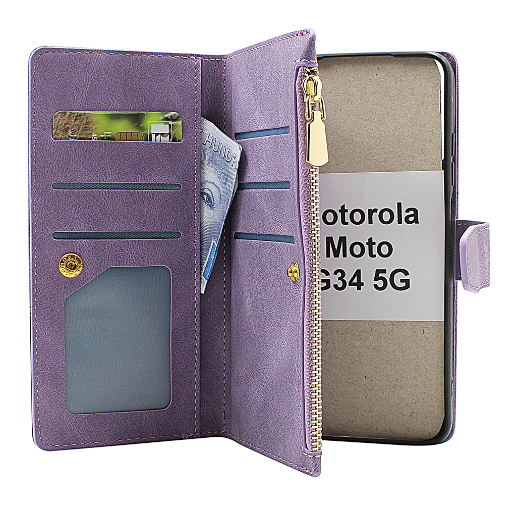 XL Standcase Lyxfodral Motorola Moto G34 5G