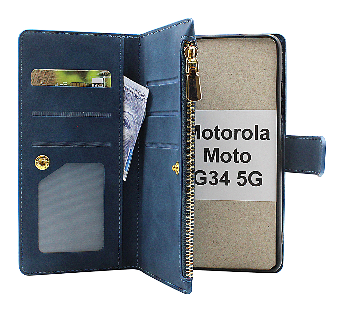 XL Standcase Lyxfodral Motorola Moto G34 5G