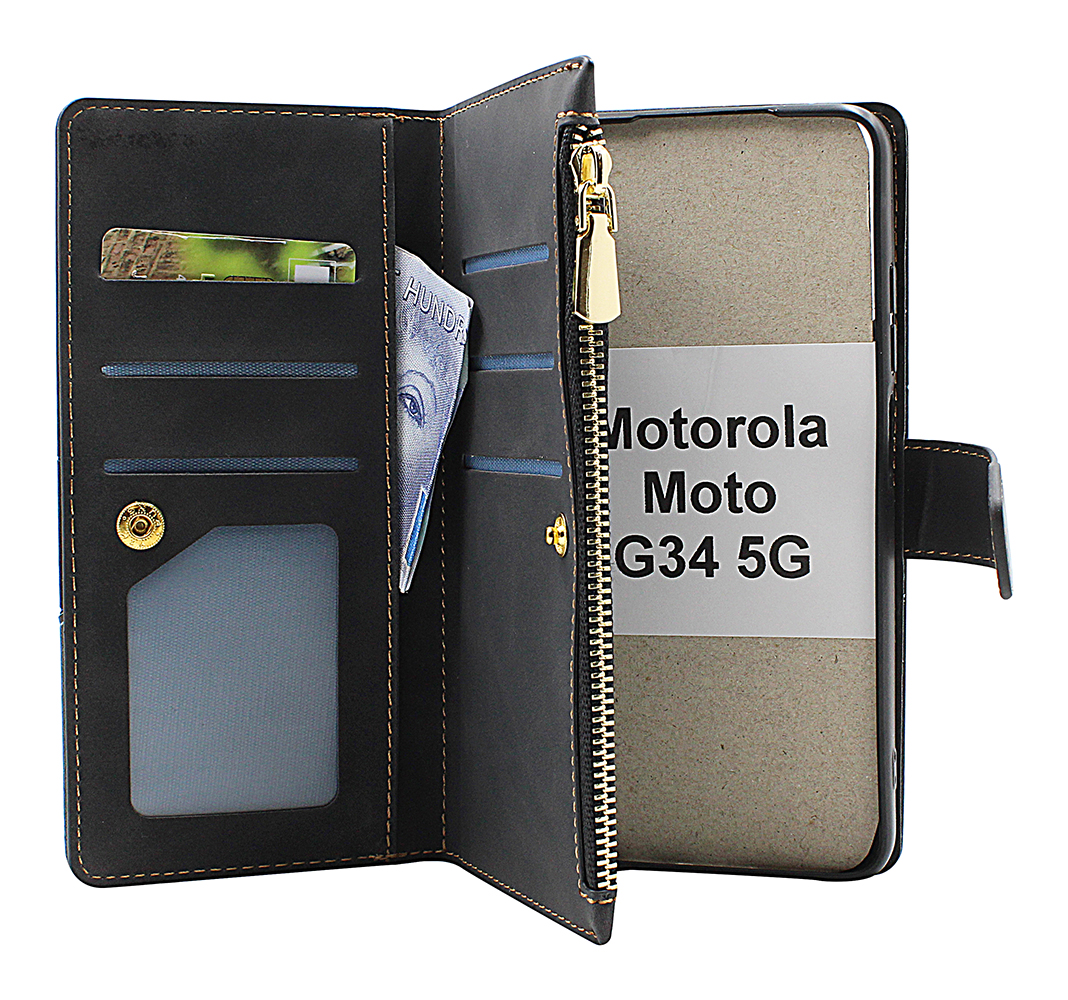 billigamobilskydd.seXL Standcase Lyxfodral Motorola Moto G34 5G