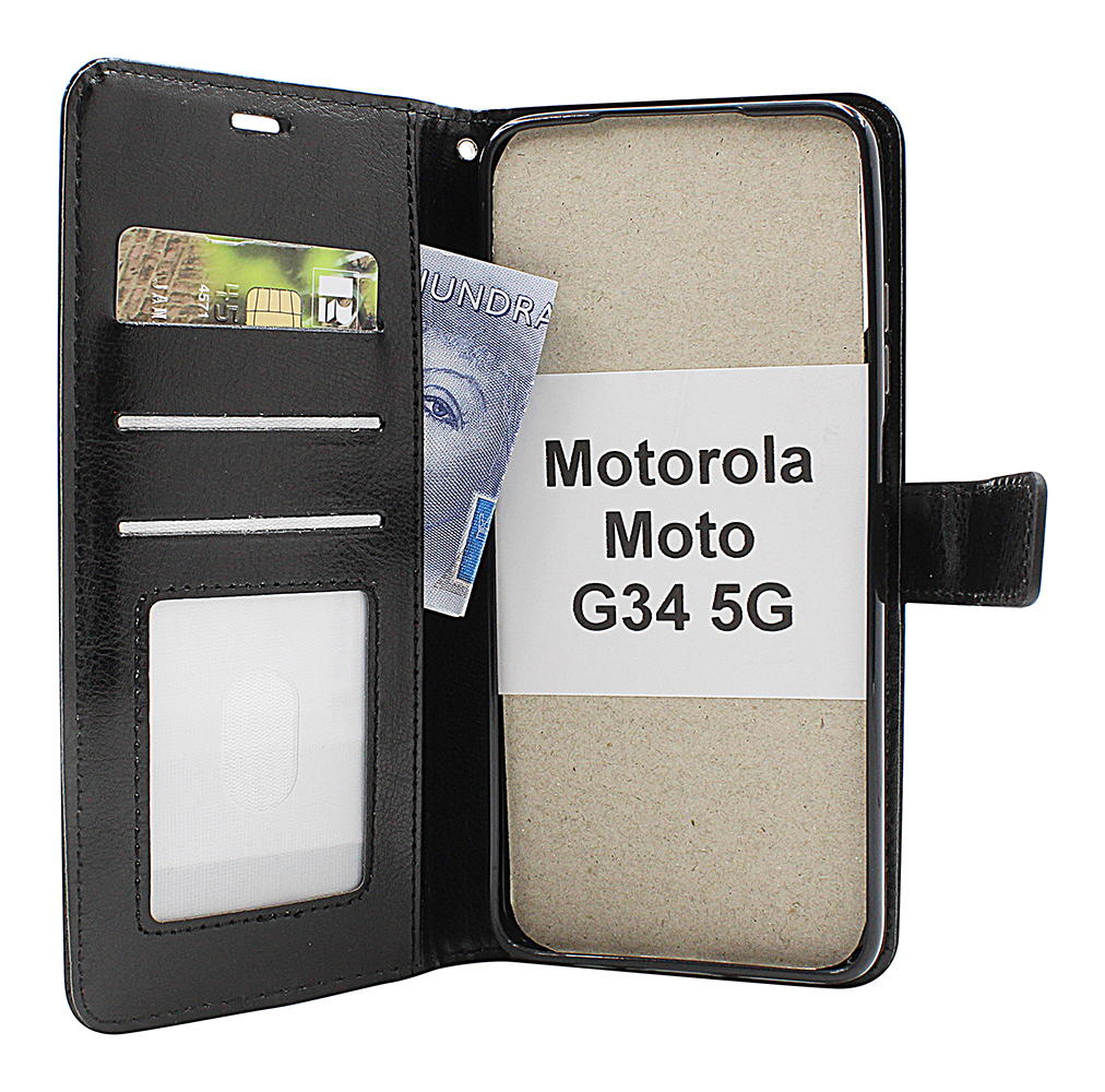 billigamobilskydd.seCrazy Horse Wallet Motorola Moto G34 5G