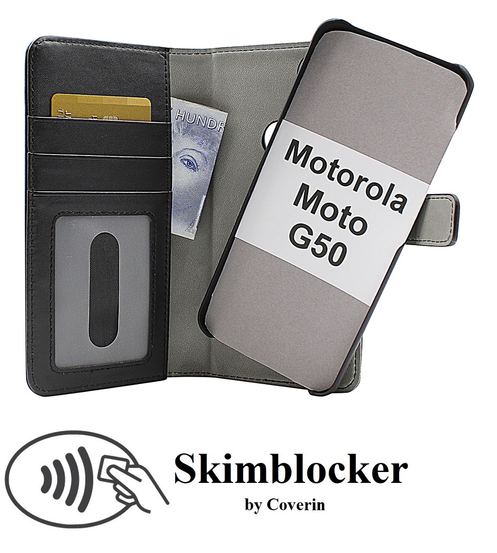 CoverInSkimblocker Magnet Fodral Motorola Moto G50