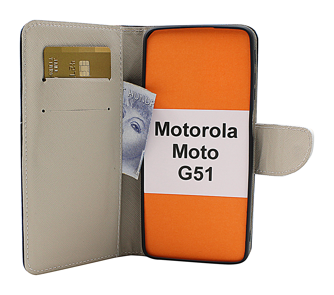 billigamobilskydd.seDesignwallet Motorola Moto G51