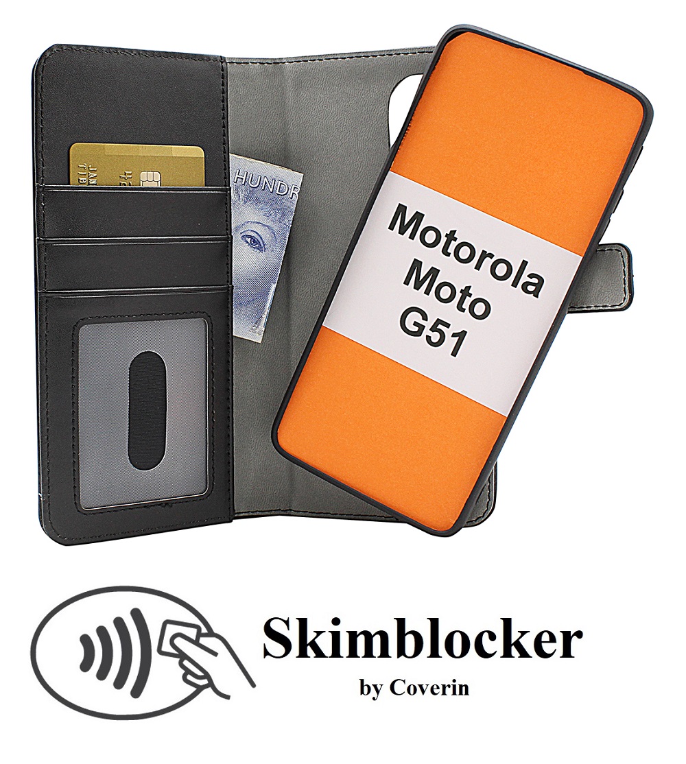 CoverInSkimblocker Magnet Fodral Motorola Moto G51