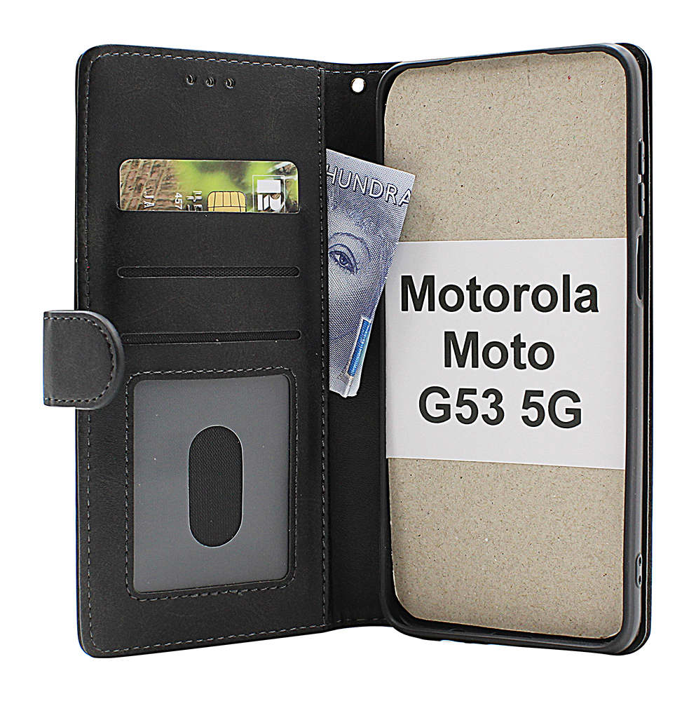 billigamobilskydd.seZipper Standcase Wallet Motorola Moto G53 5G