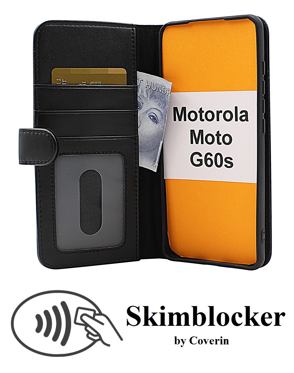 CoverInSkimblocker Plnboksfodral Motorola Moto G60s