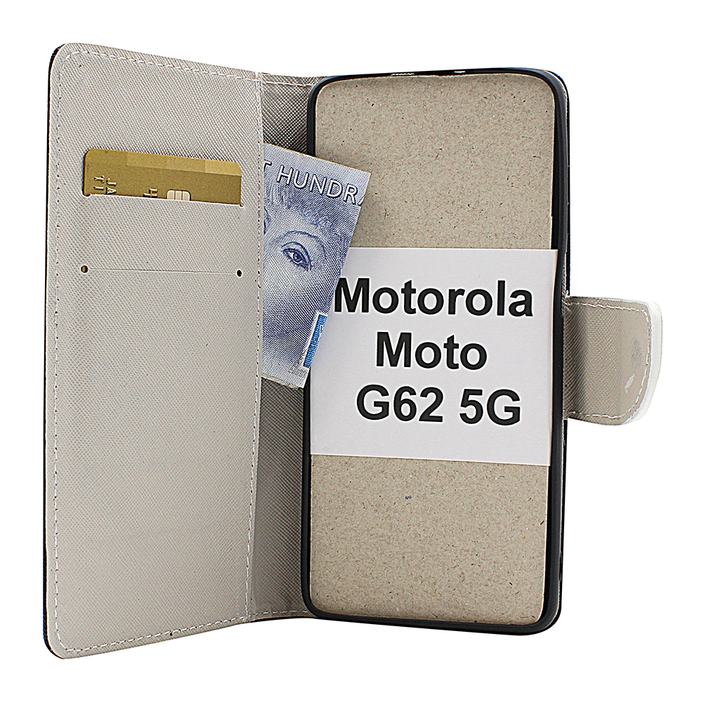 billigamobilskydd.seDesignwallet Motorola Moto G62 5G