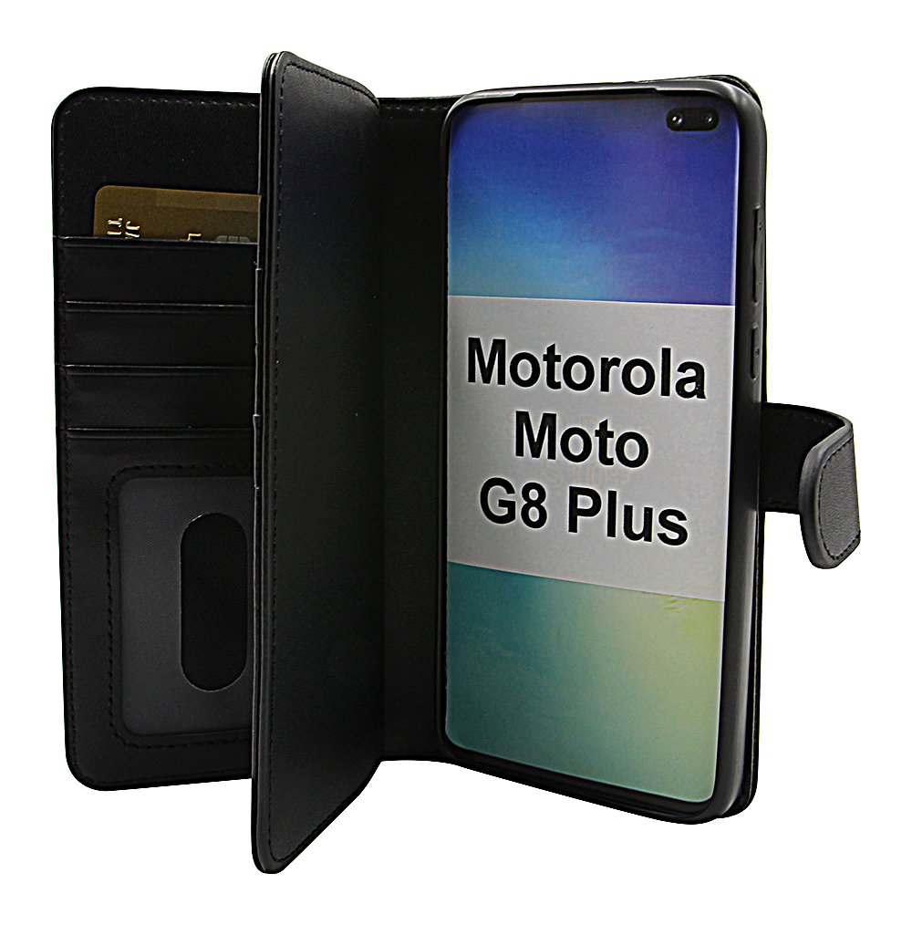 CoverInSkimblocker XL Magnet Fodral Motorola Moto G8 Plus