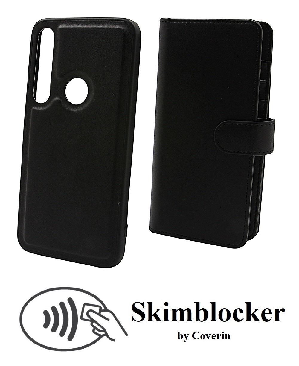 CoverInSkimblocker XL Magnet Fodral Motorola Moto G8 Plus