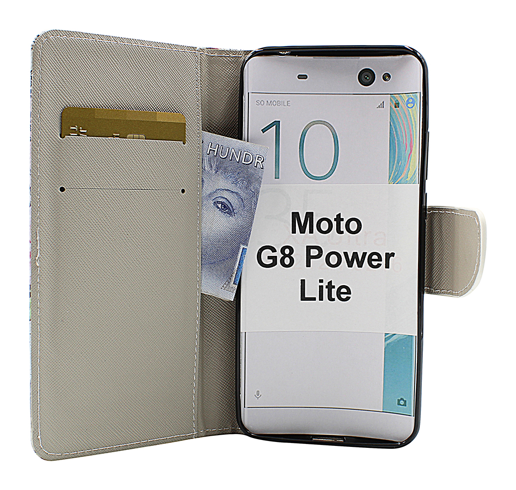 billigamobilskydd.seDesignwallet Motorola Moto G8 Power Lite