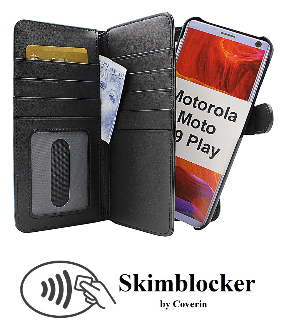 CoverInSkimblocker XL Magnet Fodral Motorola Moto G9 Play