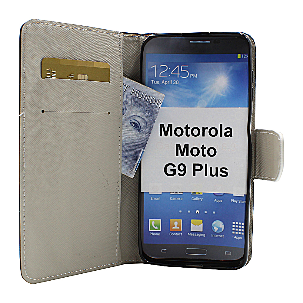 billigamobilskydd.seDesignwallet Motorola Moto G9 Plus