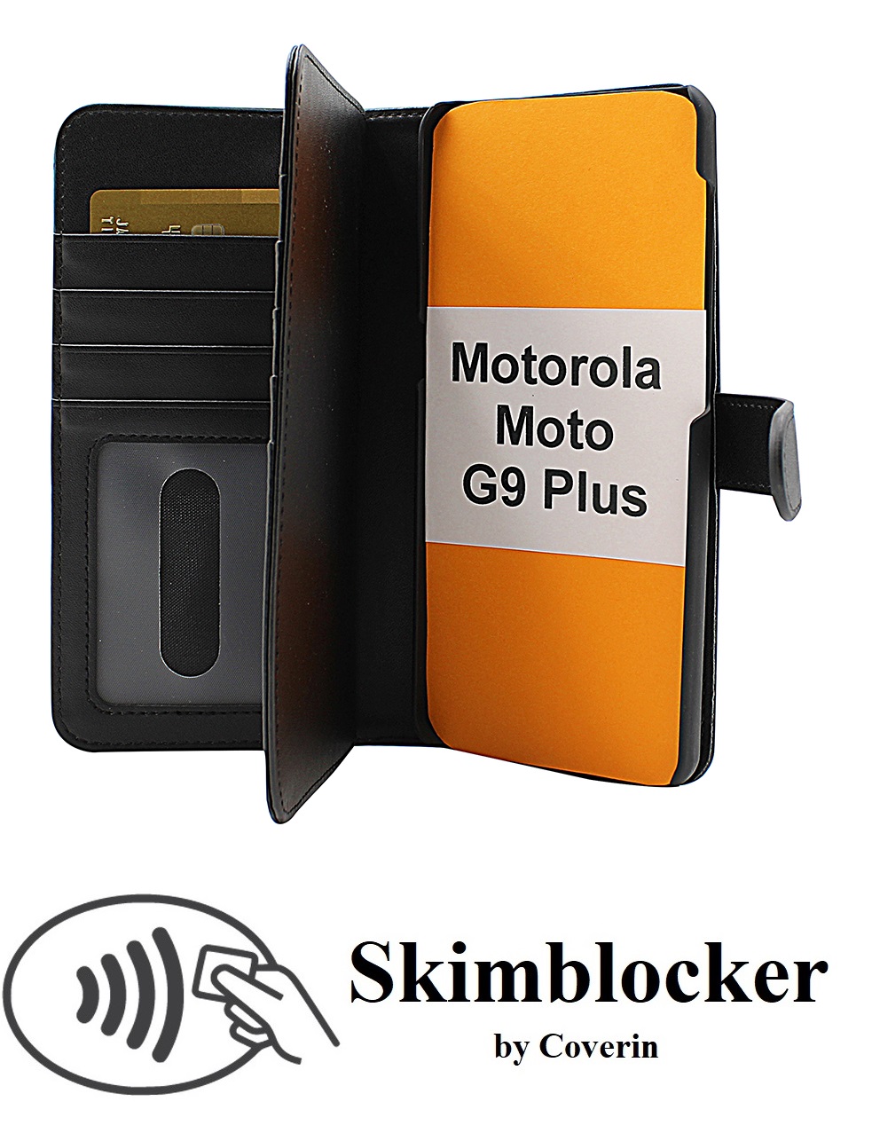 CoverInSkimblocker XL Magnet Fodral Motorola Moto G9 Plus