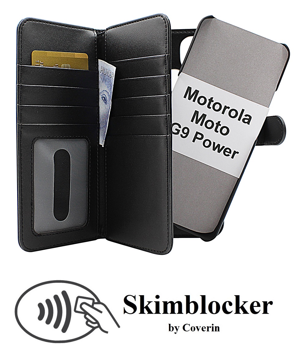 CoverInSkimblocker XL Magnet Fodral Motorola Moto G9 Power