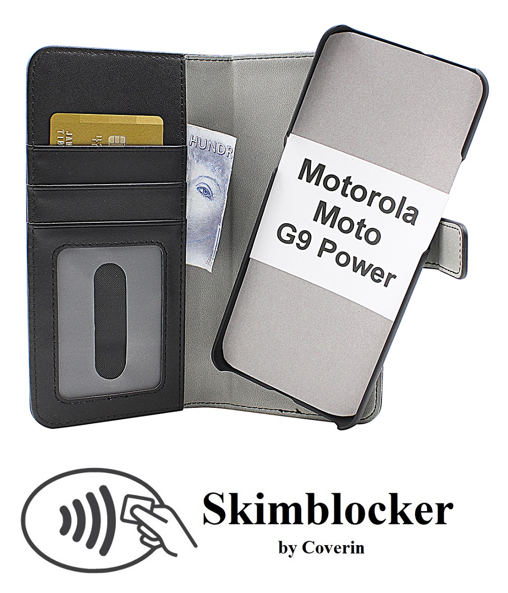 CoverInSkimblocker Magnet Fodral Motorola Moto G9 Power