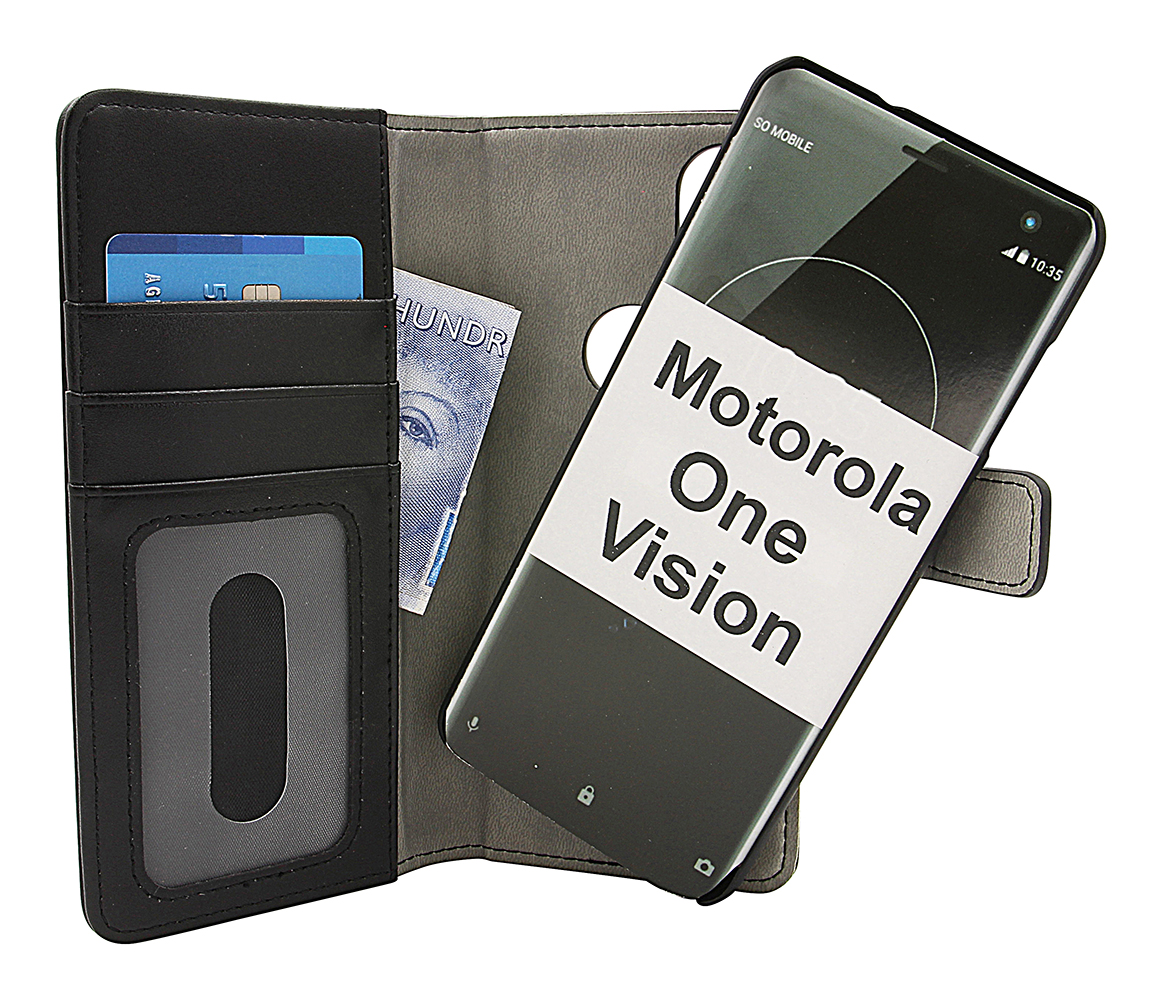 CoverInSkimblocker Magnet Fodral Motorola One Vision