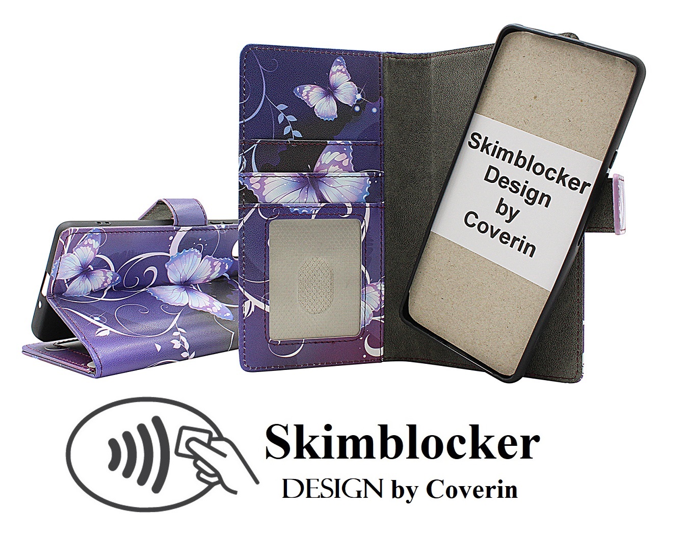 Skimblocker Samsung Galaxy S24 / S25 Magnet Plånboksfodral Design
