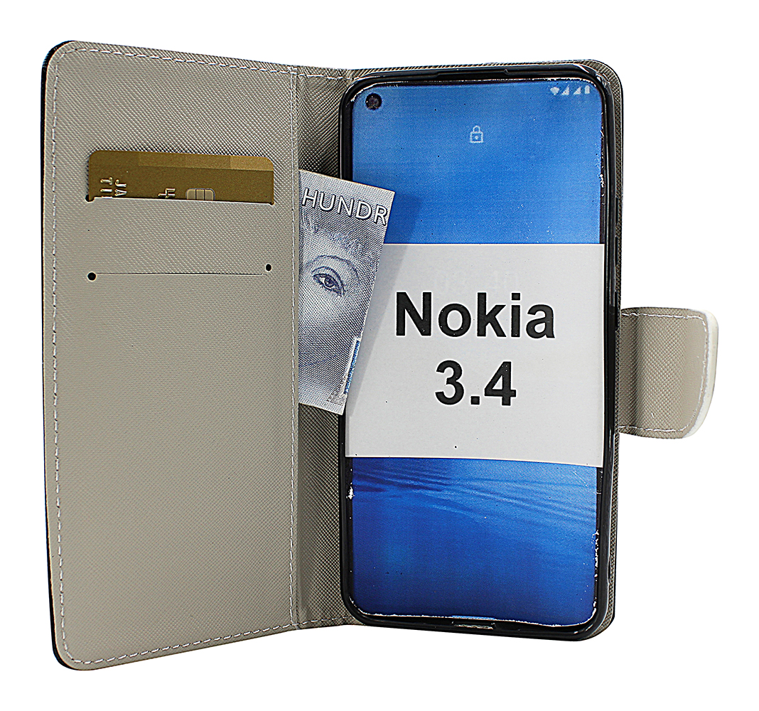 billigamobilskydd.seDesignwallet Nokia 3.4