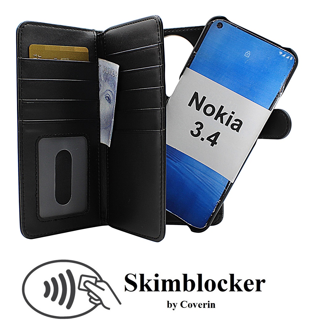 CoverInSkimblocker XL Magnet Fodral Nokia 3.4