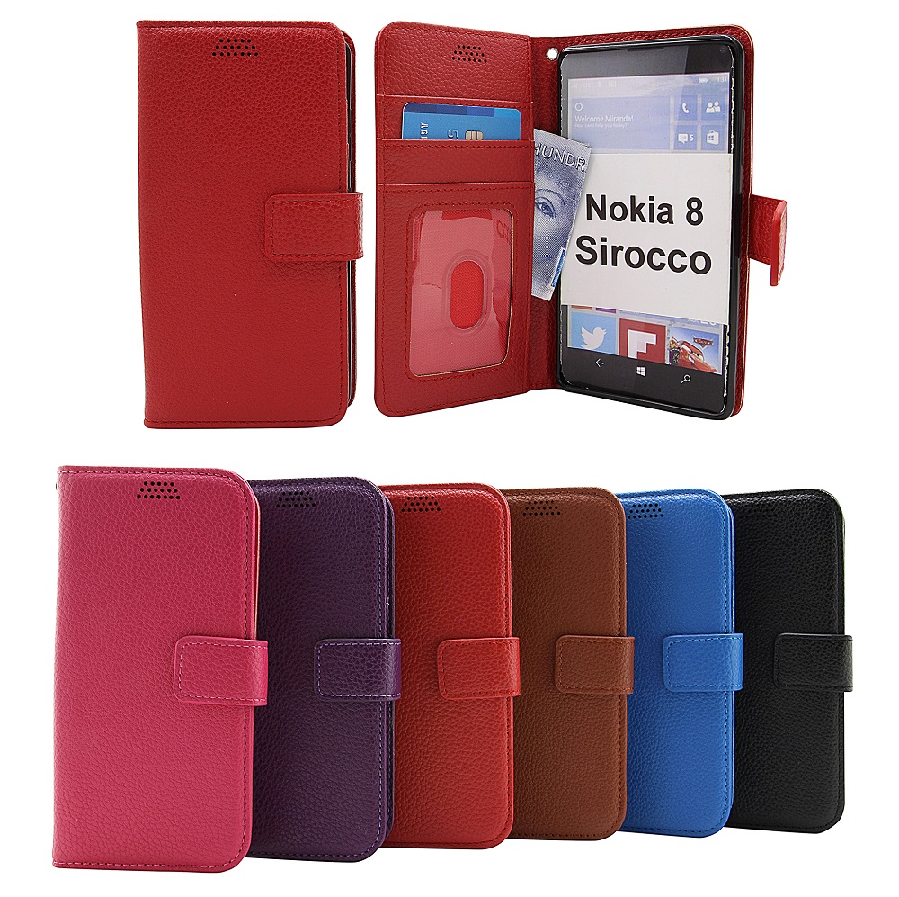 billigamobilskydd.seNew Standcase Wallet Nokia 8 Sirocco