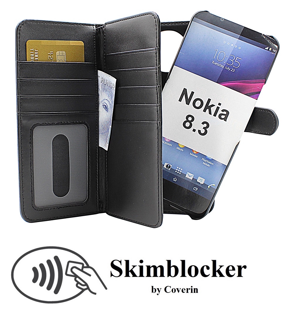 CoverInSkimblocker XL Magnet Fodral Nokia 8.3
