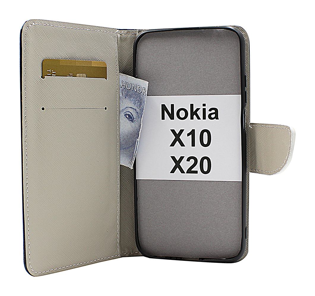 billigamobilskydd.seDesignwallet Nokia X10 / Nokia X20
