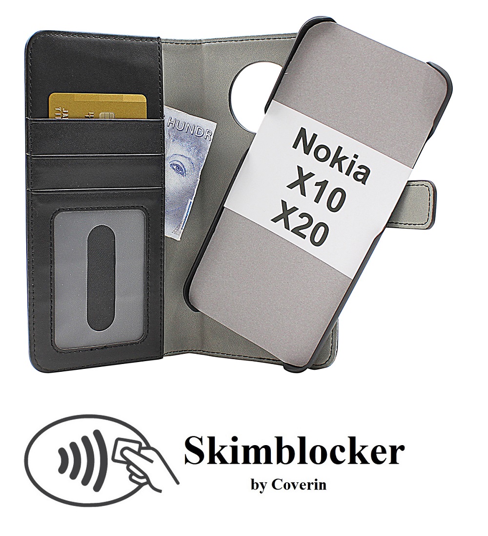 CoverInSkimblocker Magnet Fodral Nokia X10 / Nokia X20