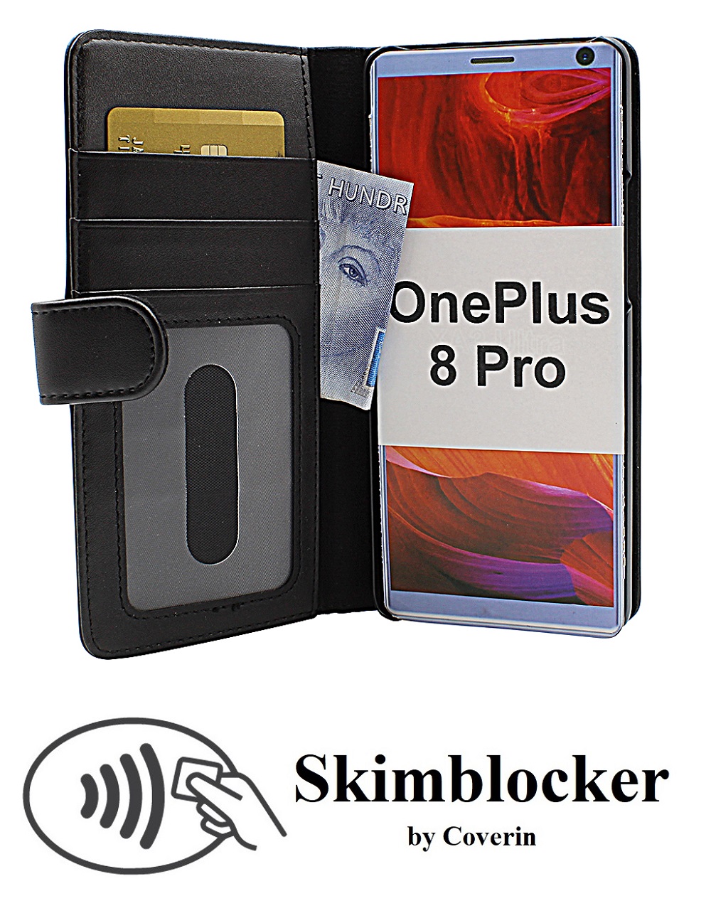 CoverInSkimblocker Plnboksfodral OnePlus 8 Pro