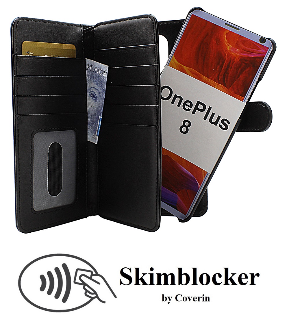 CoverInSkimblocker XL Magnet Fodral OnePlus 8