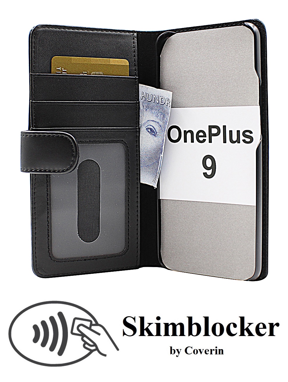 CoverInSkimblocker Plnboksfodral OnePlus 9