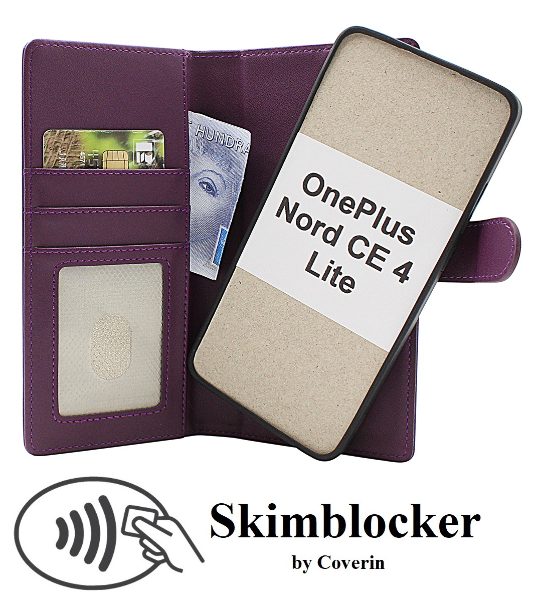 Skimblocker OnePlus Nord CE 4 Lite Magnet Plånboksfodral