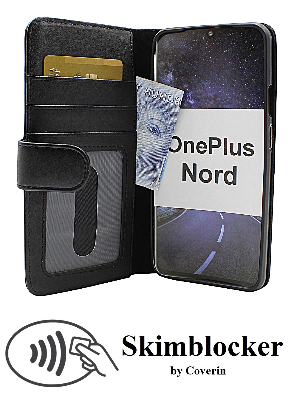 CoverInSkimblocker Plnboksfodral OnePlus Nord