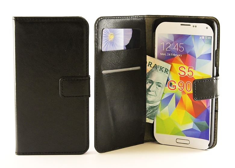 billigamobilskydd.seCrazy Horse wallet Samsung Galaxy S5 / S5 Neo (G900F / G903F)