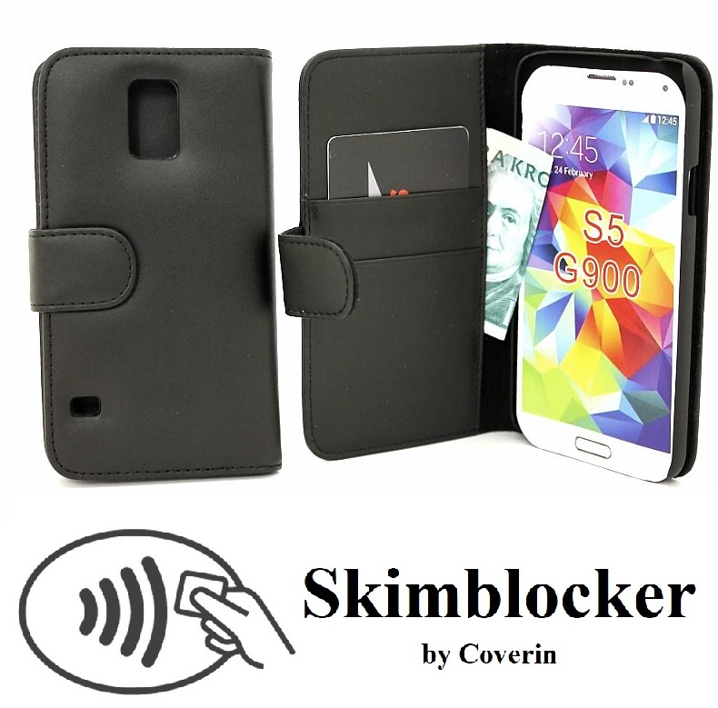CoverInSkimblocker Plnboksfodral Samsung Galaxy S5 (G900F/G903F)